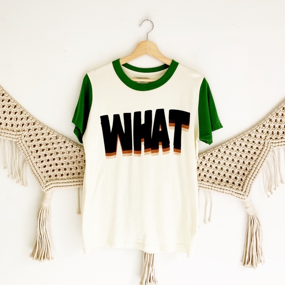 big bud press Tops - Big Bud Press “What” Tee Shirt